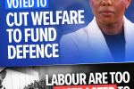 Cut welfare to fund defence