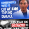 Cut welfare to fund defence